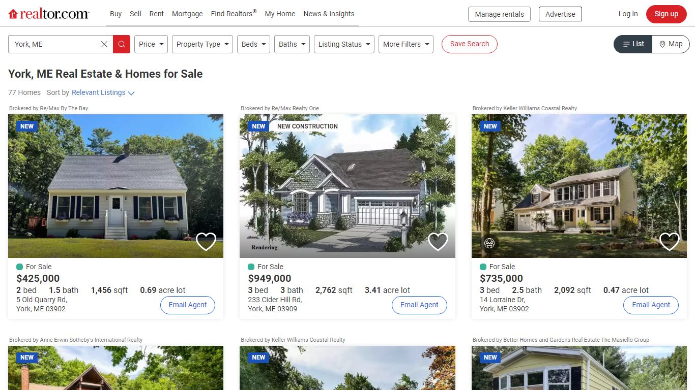 York, ME Real Estate - York Homes for Sale | realtor.com®